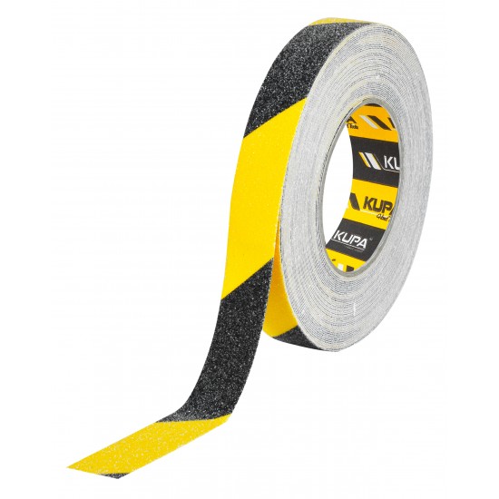 KUPA SARI-SİYAH KAYDIRMAZ BANT 25mm x 15mt. KUPA SARI-SİYAH KAYDIRMAZ BANT 25mm x 15mt.